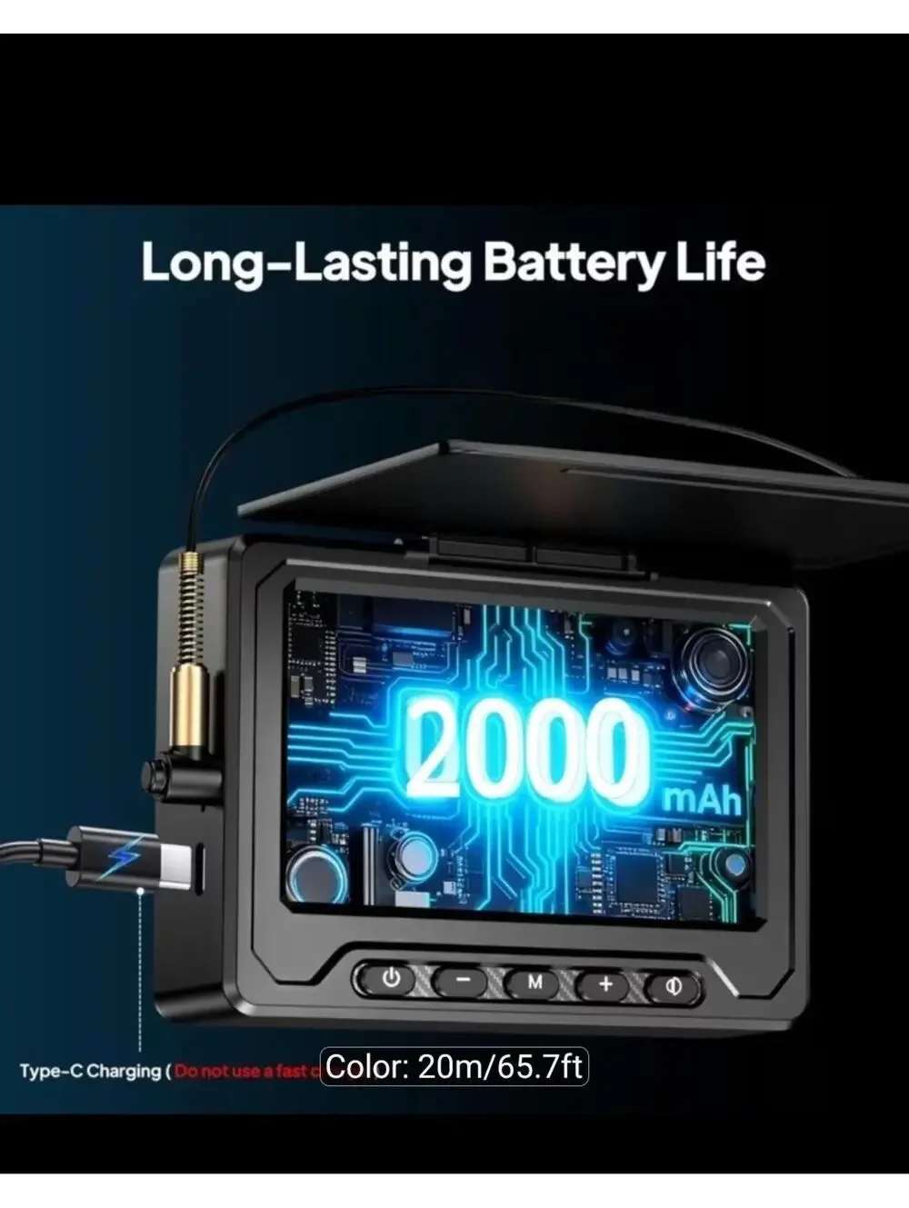 Upgrade] NO.1 HD 1080P Underwater Fishing Camera 7'' - w/10,